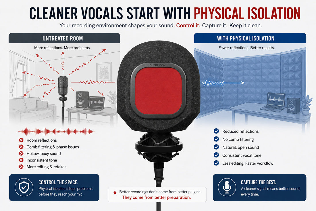 Why Physical Isolation Still Beats Noise Removal Plugins for Clean Vocals