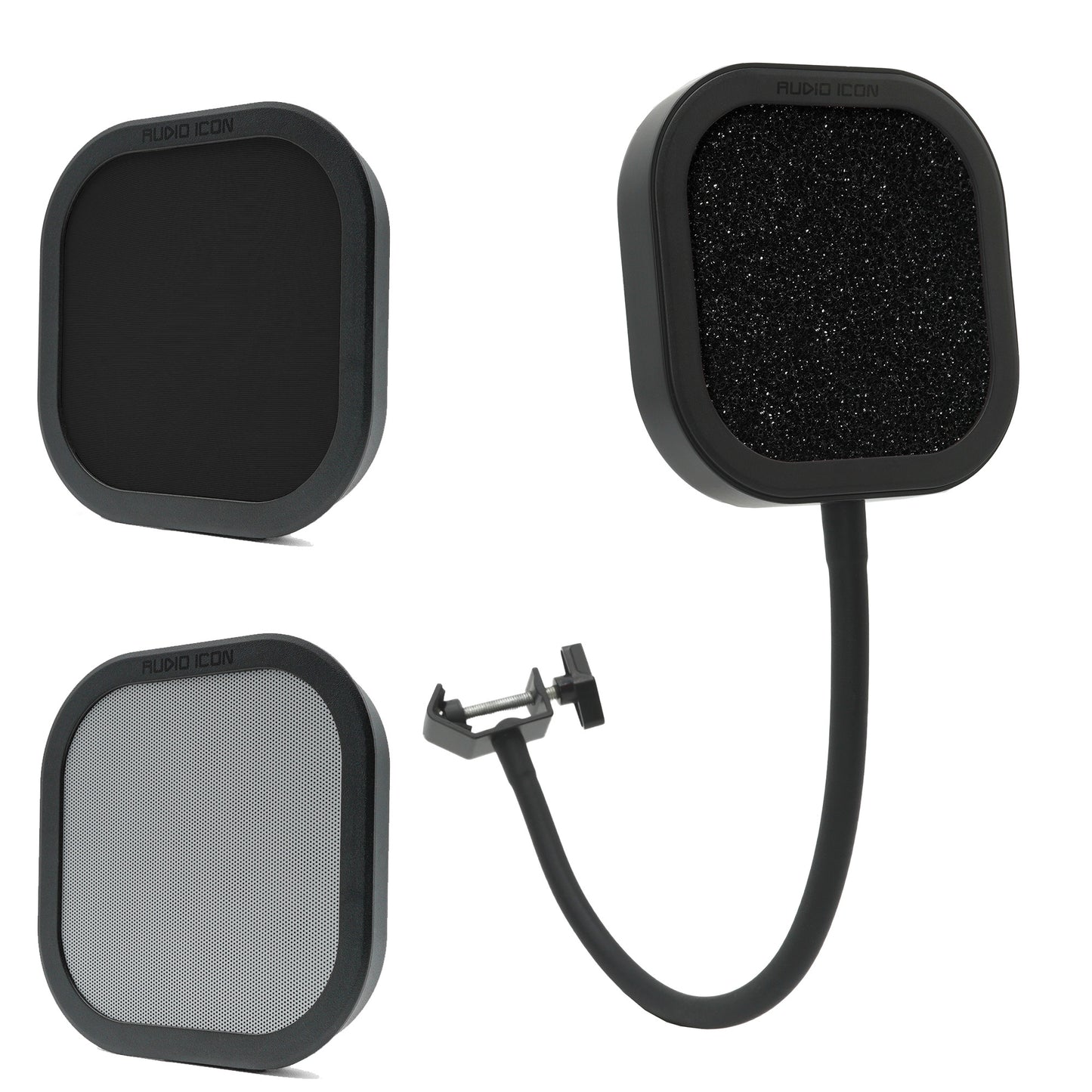 Flex Pro Bundle that shows the Flex Pro and includes Acoustic Foam, Black Mesh, and Metal Pop Filter