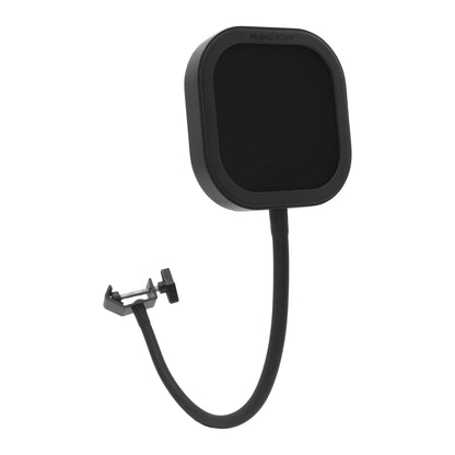 Bent Flex Pro Pop Filter with Black Pop Shield showing versatility and clamp