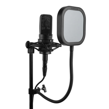 Left side angle of Flex Pro Pop Filter with Metal Pop Shield