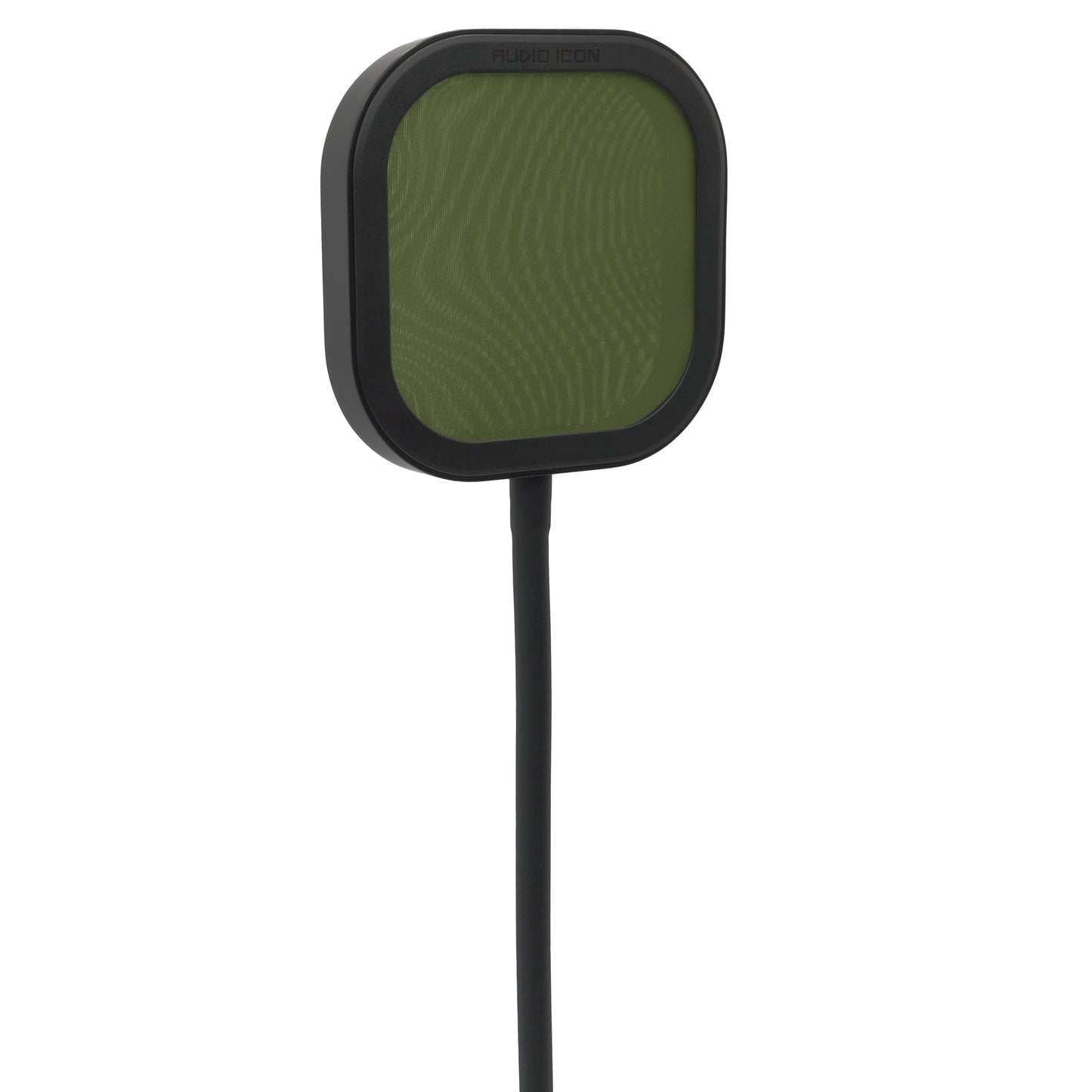 Flex Pro Pop Filter closeup with green Pop Shield