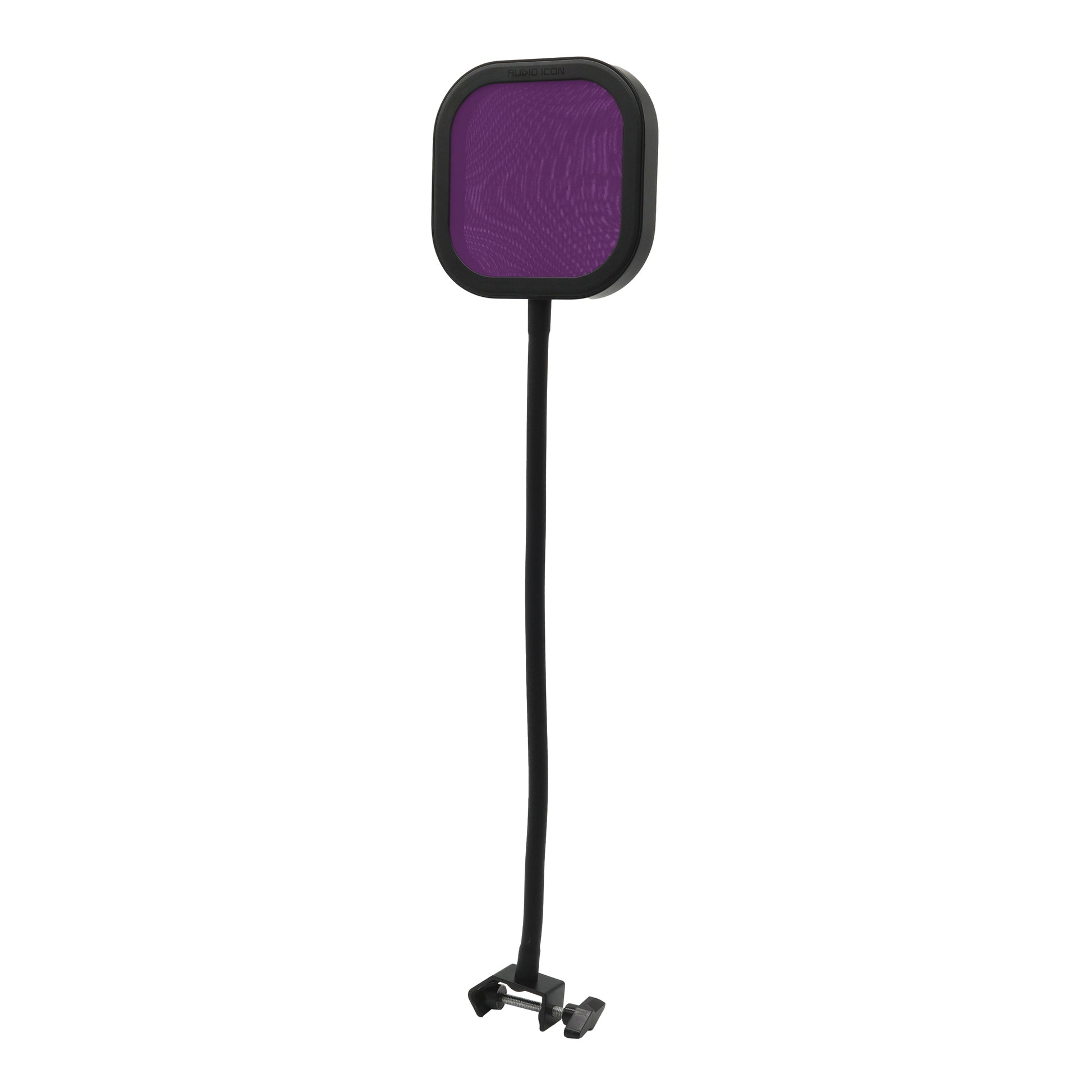Flex Pro Pop Filter with Purple Pop Shield standing straight