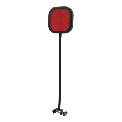 Flex Pro Pop Filter with Red Pop Shield standing straight up
