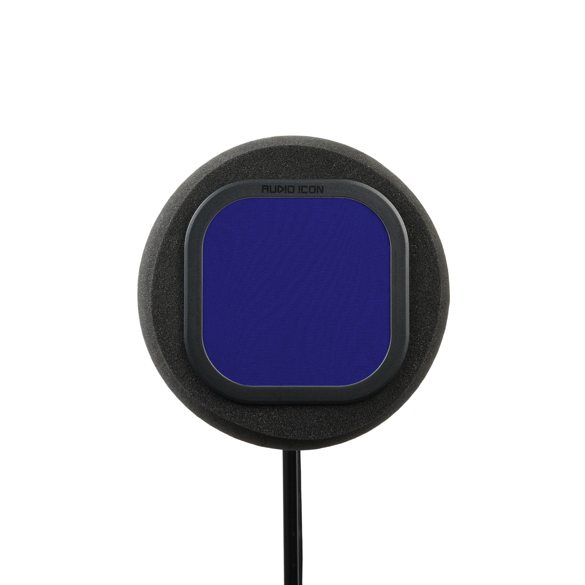 Front facing picture of SoundBox 7A with blue pop filter 