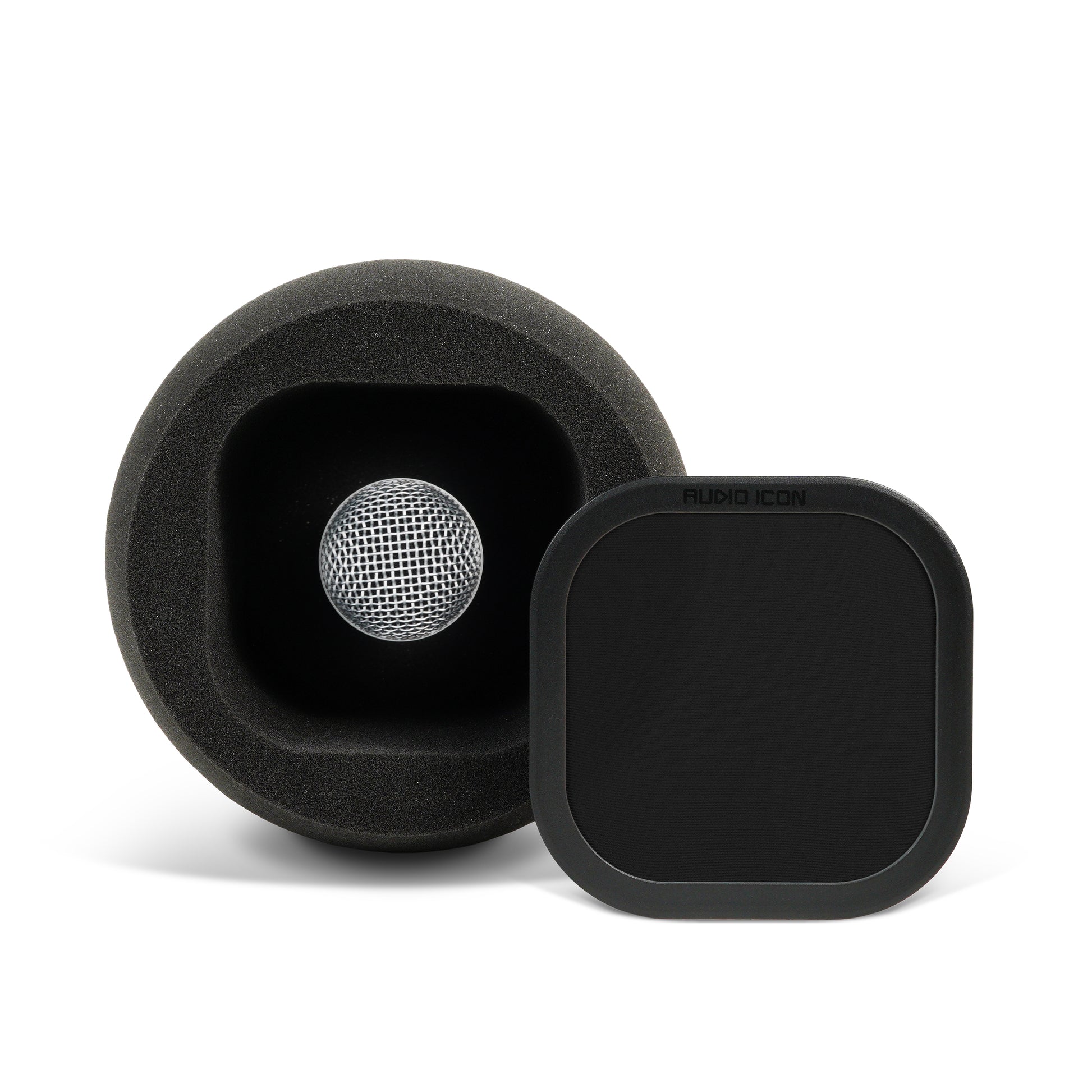 7A Portable Isolation Booth facing the camera with the black pop filter off showing large chamber