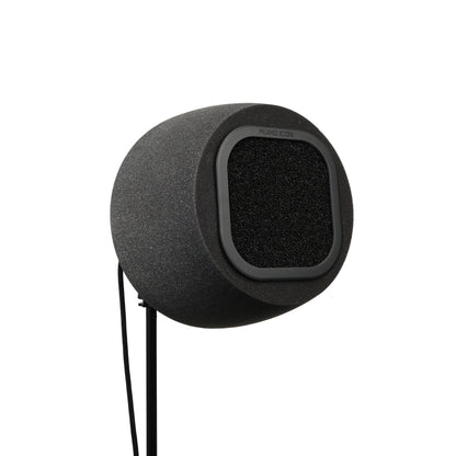 Audio Icon 7A Isolation booth facing right at 3/4 view with foam mesh pop filter
