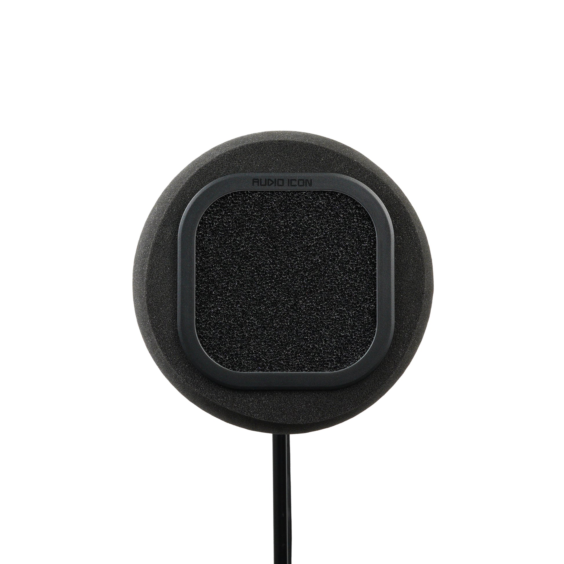 Front facing picture of SoundBox 7A with acoustic foam pop filter 