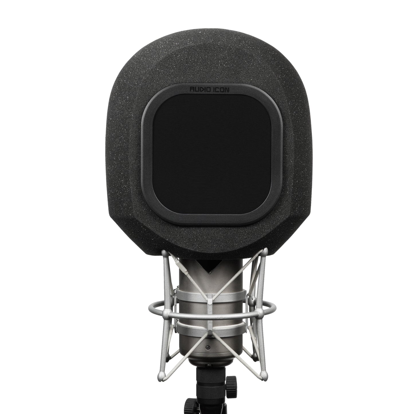 SoundBox G90 Large Diameter Microphone Foam front view with Black windscreen on white background