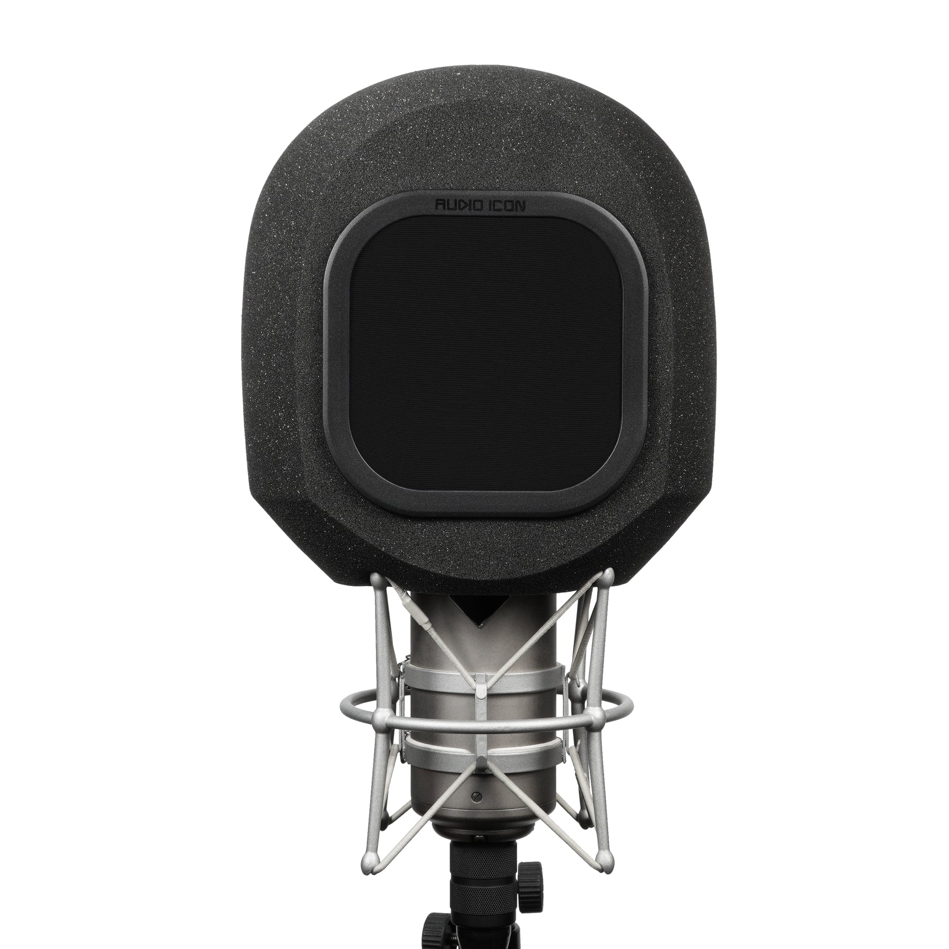 SoundBox G90 Large Diameter Microphone Foam front view with Black windscreen on white background