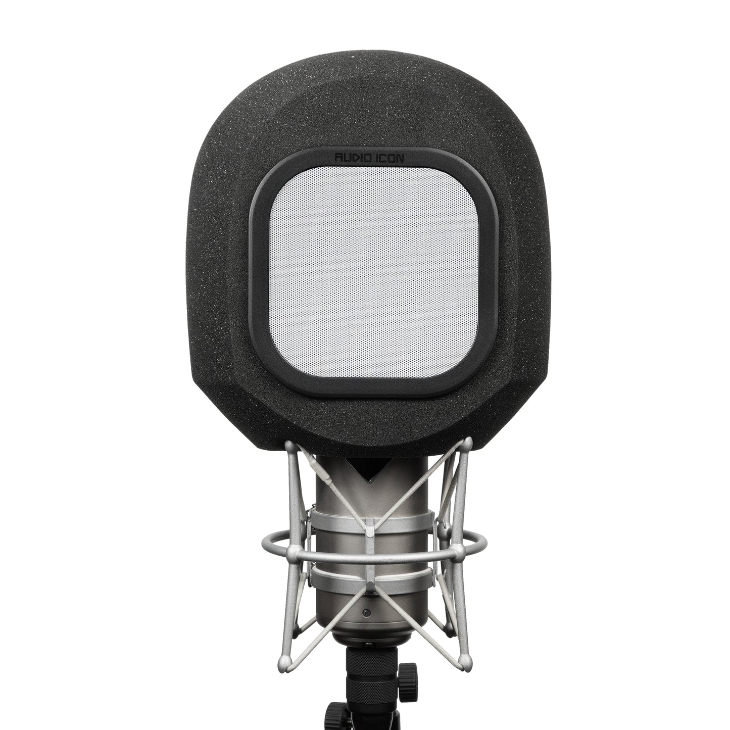 SoundBox G90 Large Diameter Microphone Foam front view with Metal windscreen on white background