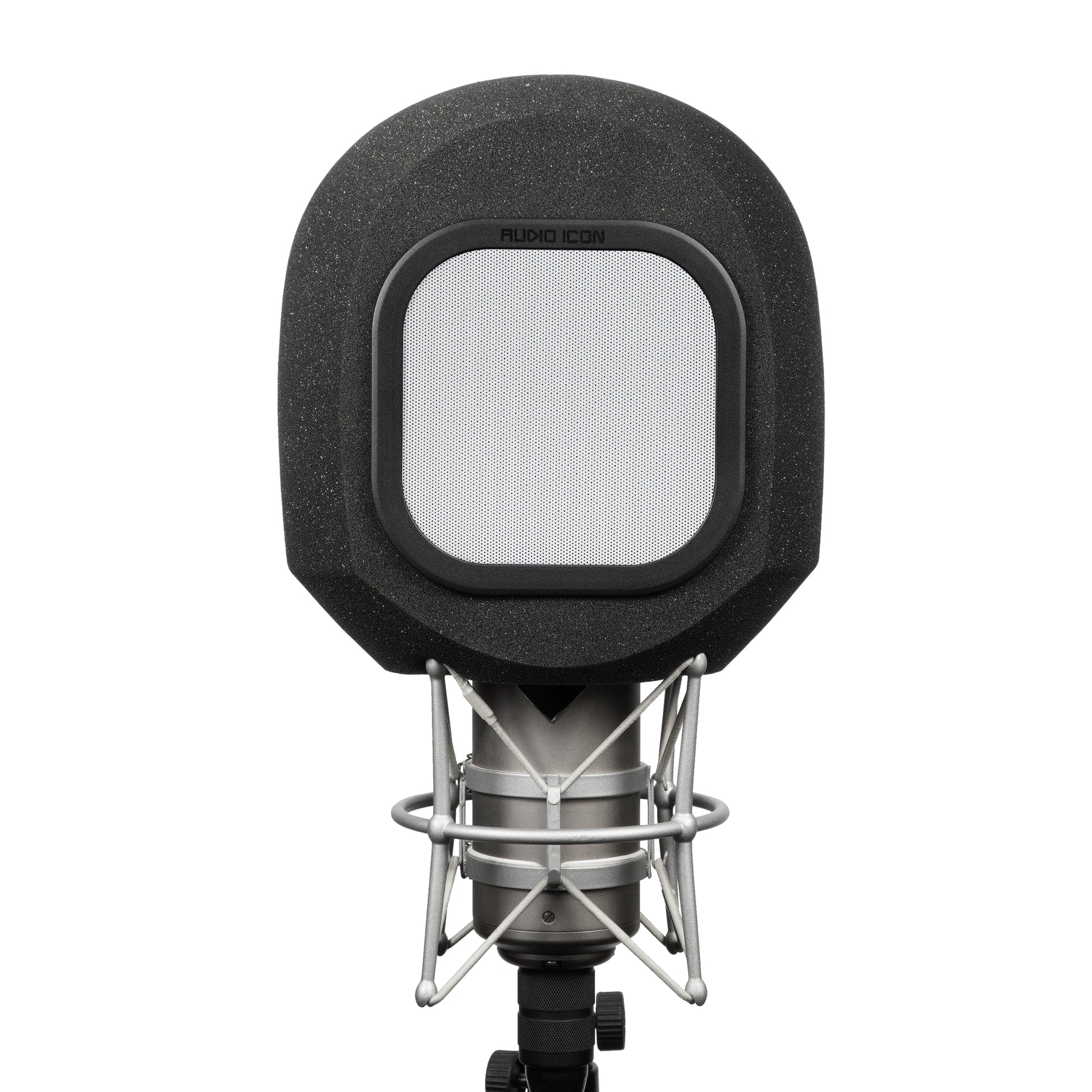 SoundBox G90 Large Diameter Microphone Foam front view with Metal windscreen on white background