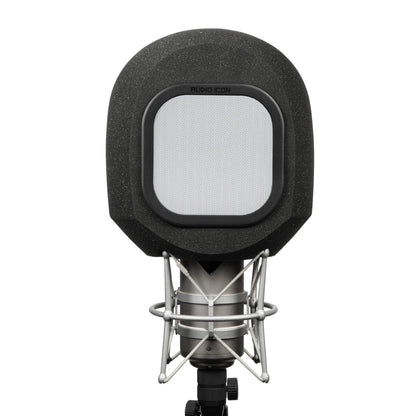 SoundBox G90 Large Diameter Microphone Foam front view with Metal windscreen on white background