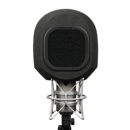 SoundBox G90 Large Diameter Microphone Foam front view with Foam windscreen on white background