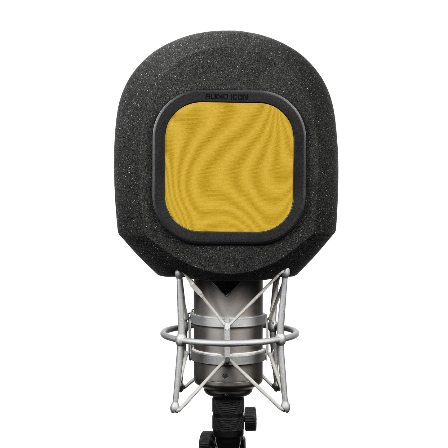 SoundBox G90 Large Diameter Microphone Foam front view with Yellow windscreen on white background
